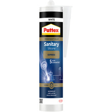 Pattex Speed sanitetssilikone hvid 300 ml